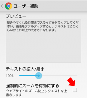 強制的にズームを有効にする