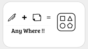 図解は紙とペンがあればどこでも表現できる